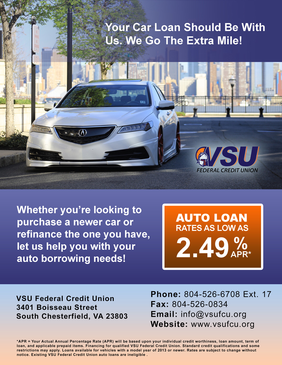 Apply For A Car Loan At The VSU Credit Union